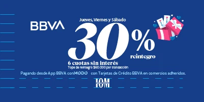 ¡BBVA jueves, viernes y sábados! 