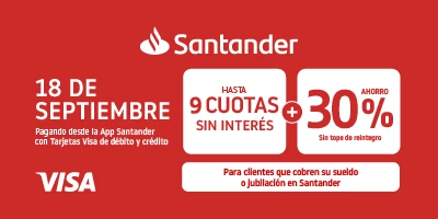 Santander Sueldo en TOM